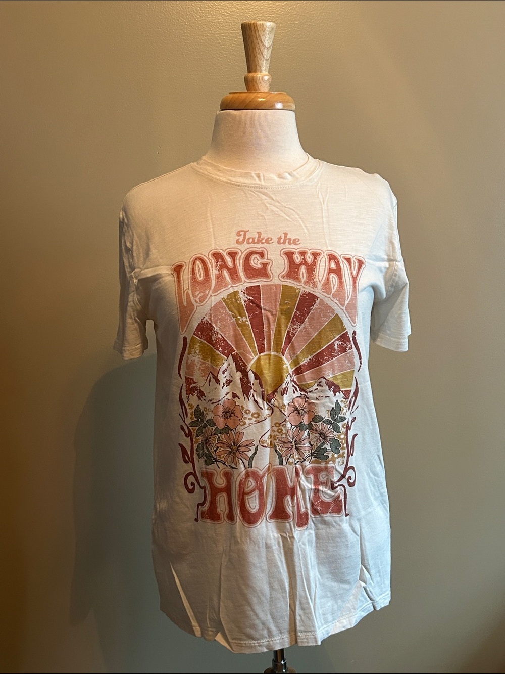 Maurices Cream Retro Casual Tee